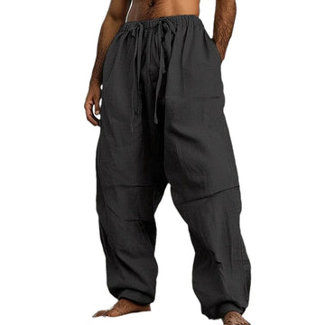 AIDASE  -  Men's Outdoor Fashion Casual Pants Beach Straight-leg Solid Color Comfortable aidase-shop
